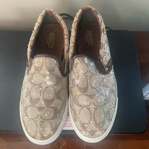 Sequin Coach Shoes